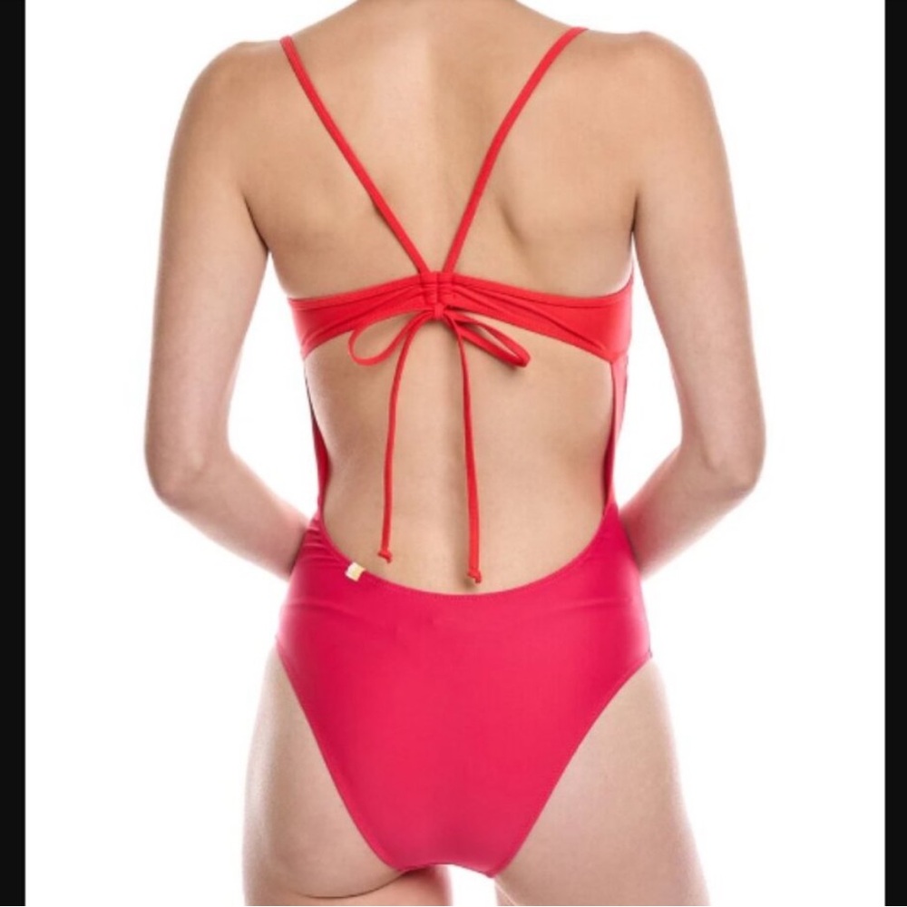 summersalt Red and Pink One-Piece Swimsuit - Picture 2 of 5